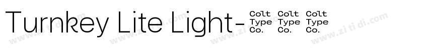 Turnkey Lite Light字体转换